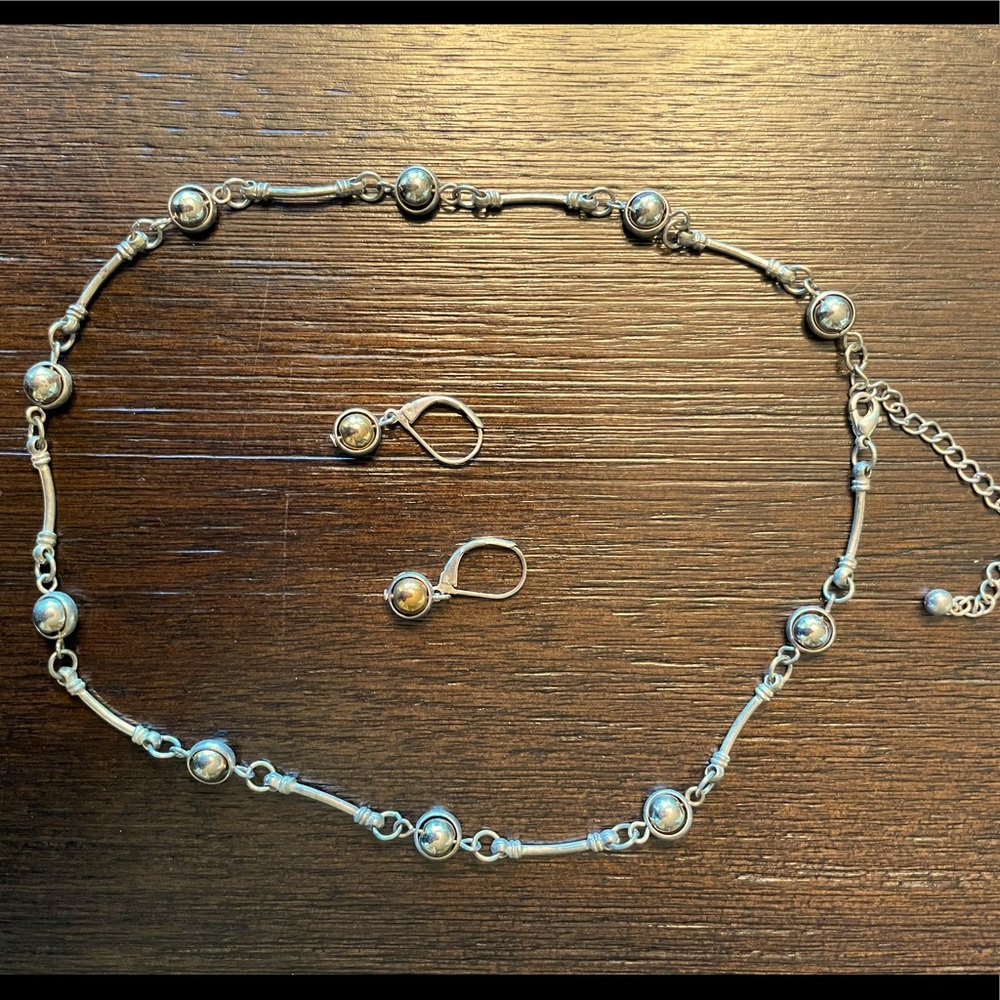 Necklace and earrings